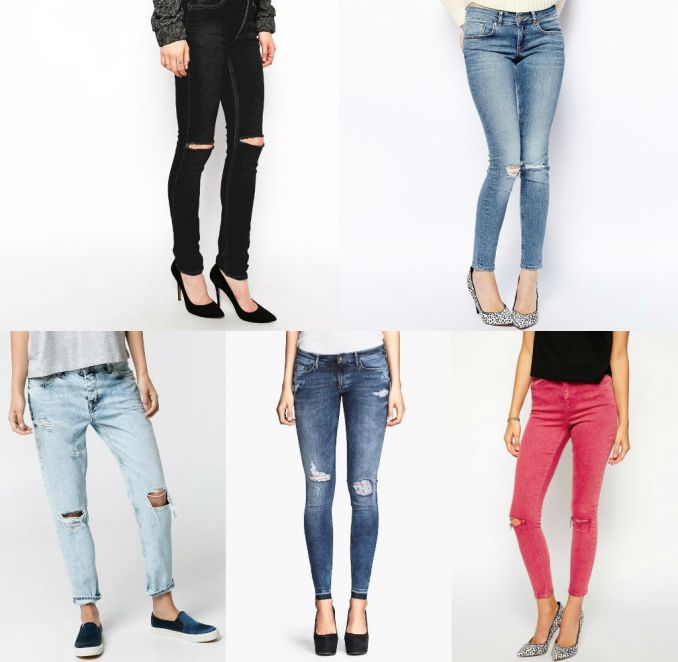 Džinsai: „Cheap Monday“, „Asos“, „Mango“, „H&M“, „Asos“, (asos.com, Ltd, mango.com, hm.com)