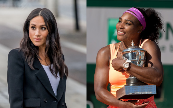 Serena Williams ir Meghan Markle